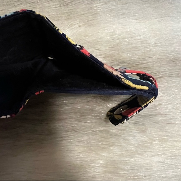 VERA BRADLEY Happy Snails 2011 Patchwork Snap Wallet Blue Yellow Orange Y2K - Picture 10 of 14